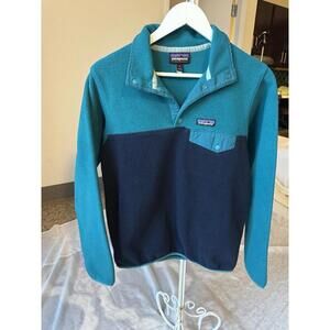 Patagonia Synchilla Turquoise Blue Fleece Womens Small